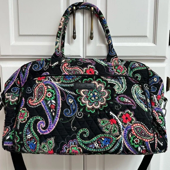 Vera Bradley Grand Weekender Travel Bag in Retired Kiev Paisley Print - Picture 3 of 15